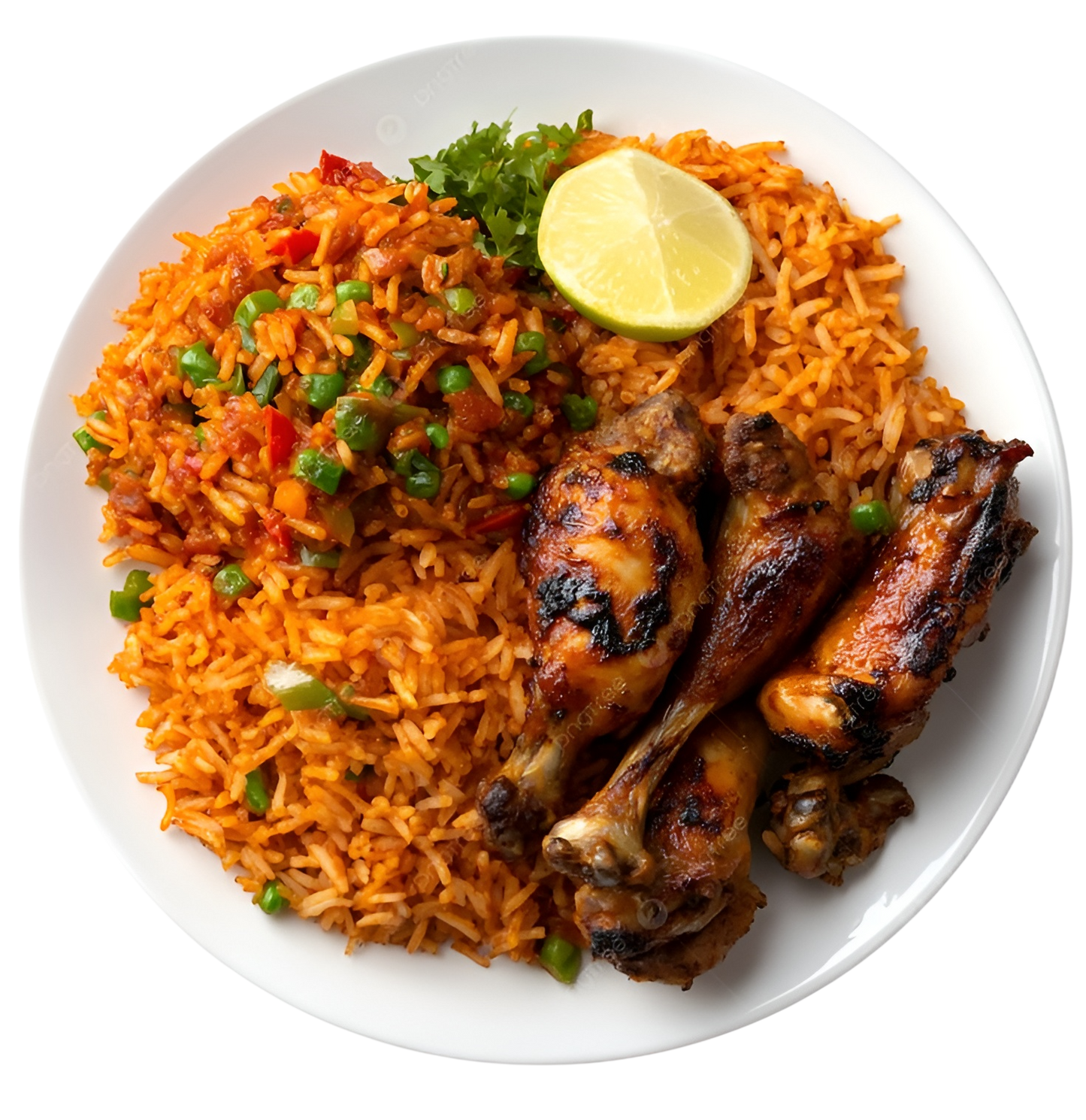 Jollof rice half tray