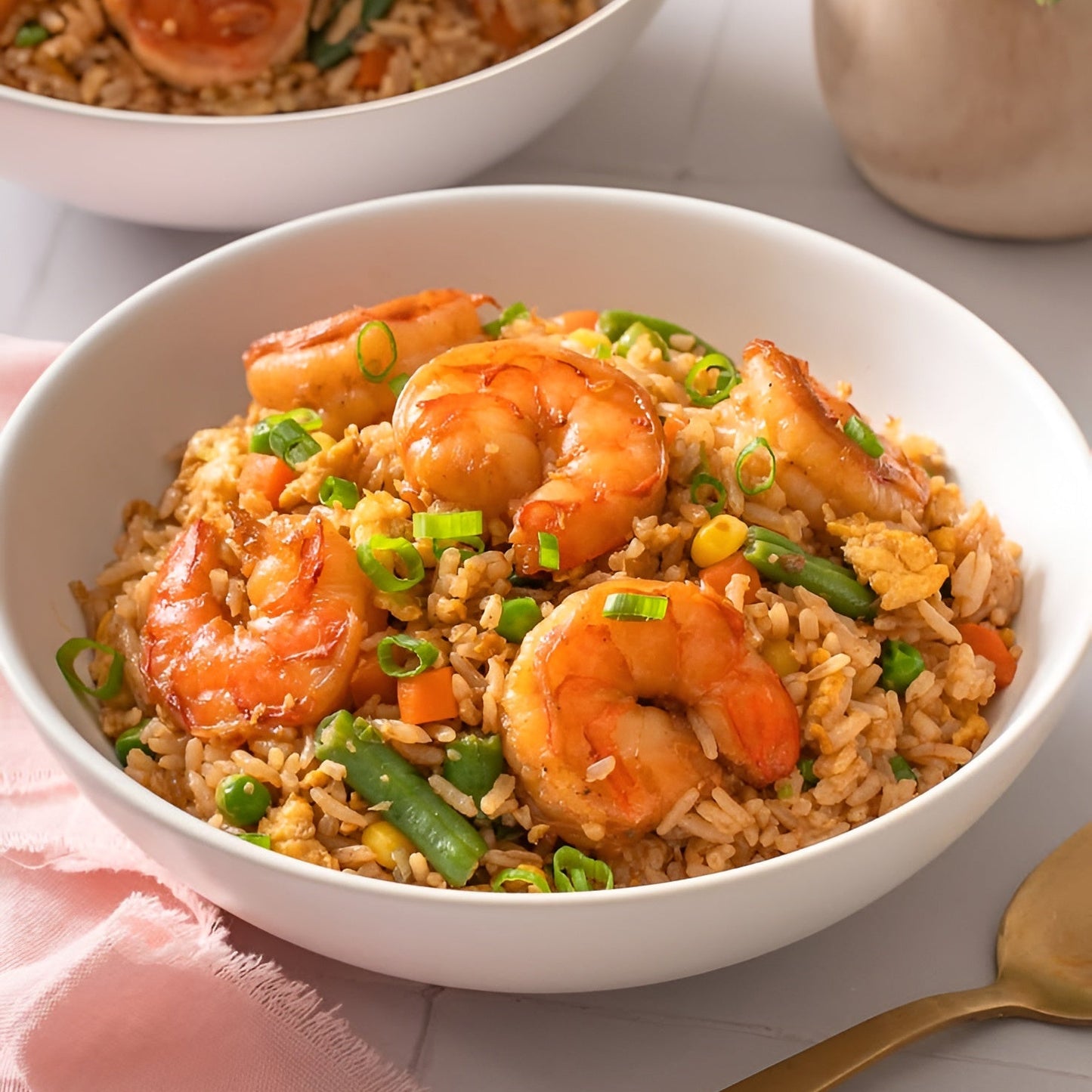 Fried Rice with Shrimps — Half Tray
