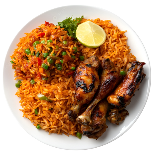 Jollof rice half tray